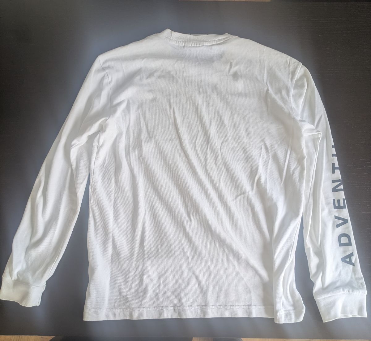 Men's White Long-sleeve Adidas Adventure Shirt